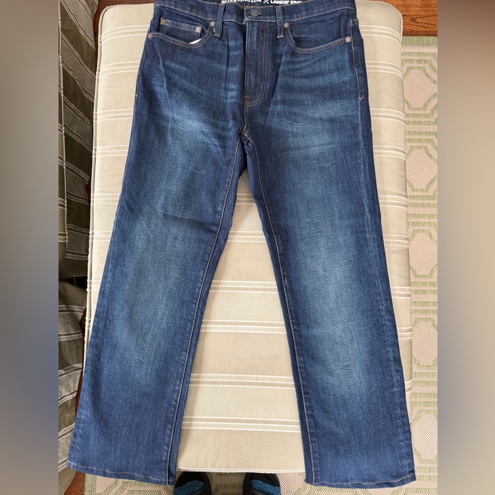 Lands End Blake Shelton Classic Indigo Straight-Leg Jeans 31” X 29”